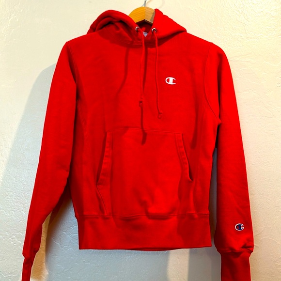 Champion Other - CHAMPION REVERSE WEAVE STITCH LOGO HOODIE SWEATSHIRT WHITE Women’s XS